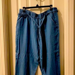 Women’s soft denim joggers size Large